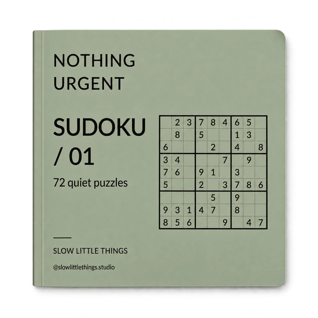 Nothing Urgent — Sudoku / 01 book cover